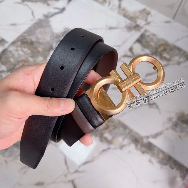 菲拉格慕男士皮帶 Ferragamo雙面牛皮腰帶  jjp2079